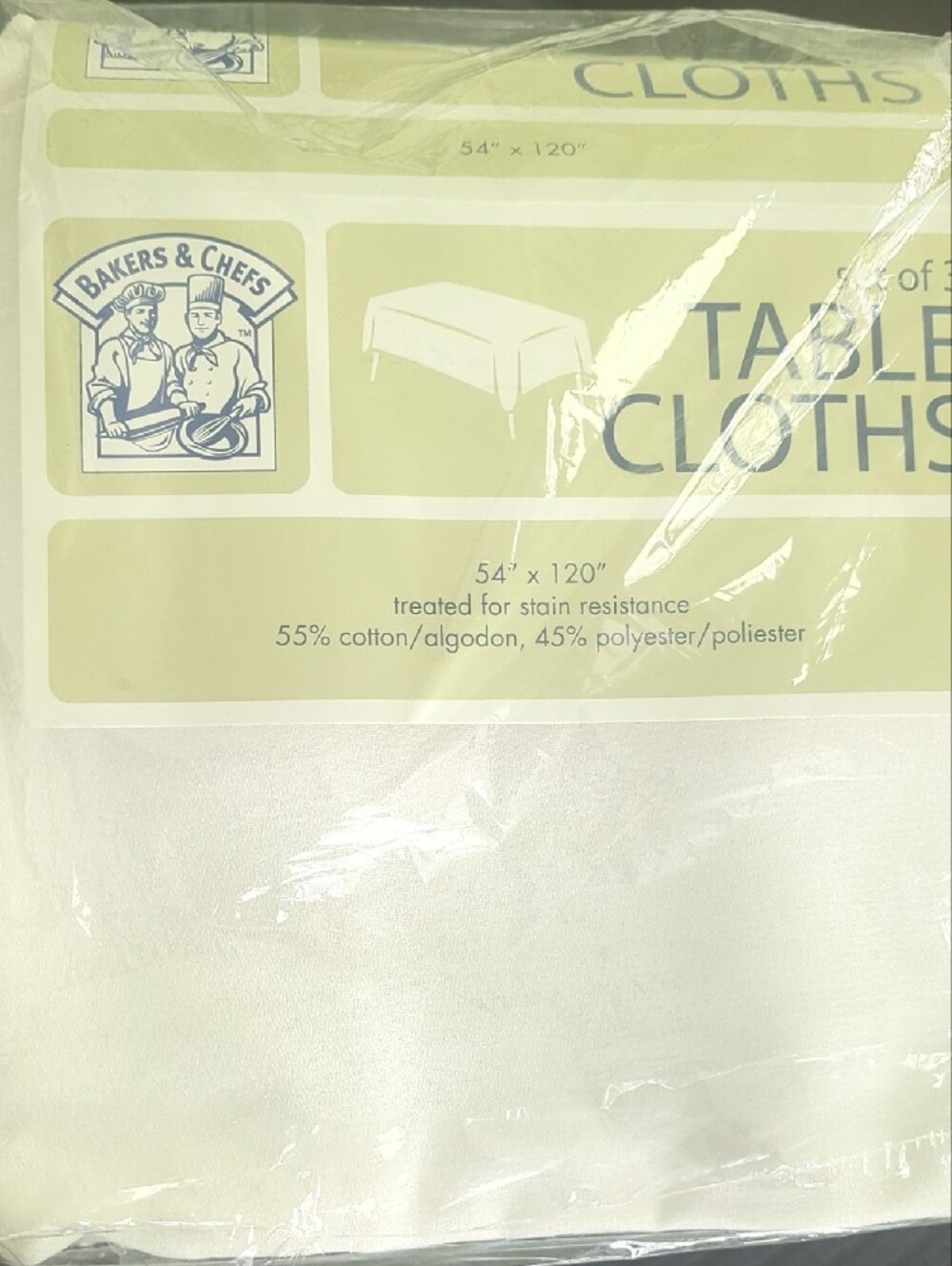 Set of 3 White Tablecloths – Everyday Dining Linen